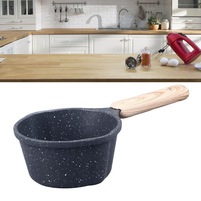 Mini Milk Warmer Pot, 9.5oz/280ml Nonstick Sauce Pan Butter Melting
