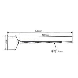 Mini Skater 100Pcs Nylon Cable Marker Ties Self Locking Write On Ethernet Wire Marking Label Zip Ties With Mark Tags,5 Color