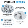 Set of 30 Standard Maths Dice, 16 mm Teaching Cube,