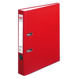 Herlitz maX.file protect 5450309 A4 Folder, 5 cm with Slip-in Spine Label, Red