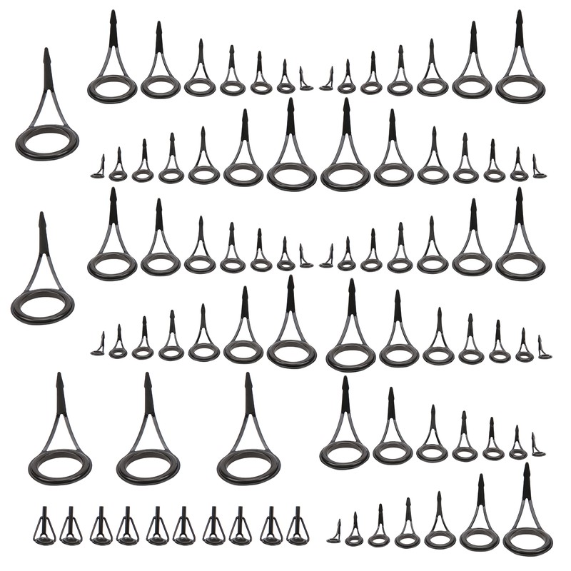 Fishing Rod Single Foot Fishing Pole Eyes Rings Repair Kit