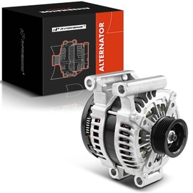 A-Premium Alternator Compatible with Lexus LS460 2007-2012 V8 4.6L, 12V 180Amp CW 6-Groove Pulley, Replace# 104210-6130, 104210-6131