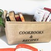 Pear Tree Essentials Cookbook and Recipe Storage Large Foldable Bin