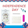 Independence Day Press on Nails American Flag French Tip Fake