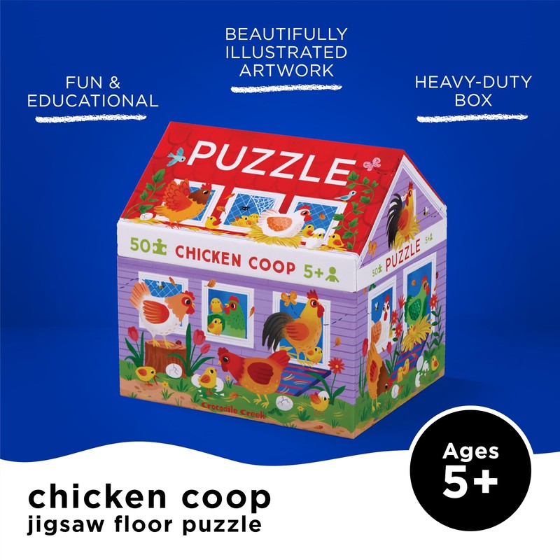 50 Pc House Puzzle/Chicken Coop