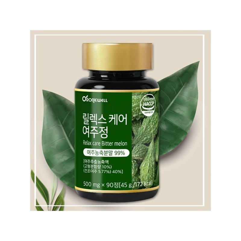 Ronioel 릴렉스케어 여주정 90정 (3개월분) Relax Care Bitter Melon Extract