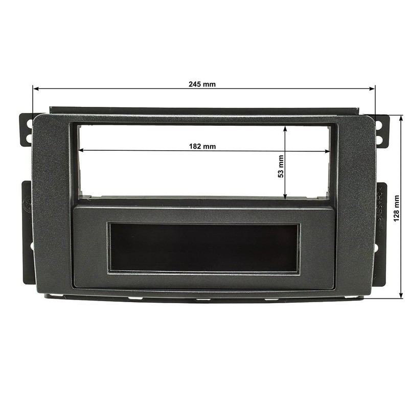 tomzz Audio 2451-031 Radio Faceplate Compatible with Smart Fortwo 451