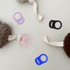 5 Pack Clean Pacifier Clip Silicone Adapter Holder Rings for