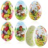 com-four® 6 x Easter eggs for filling, colourful filling eggs