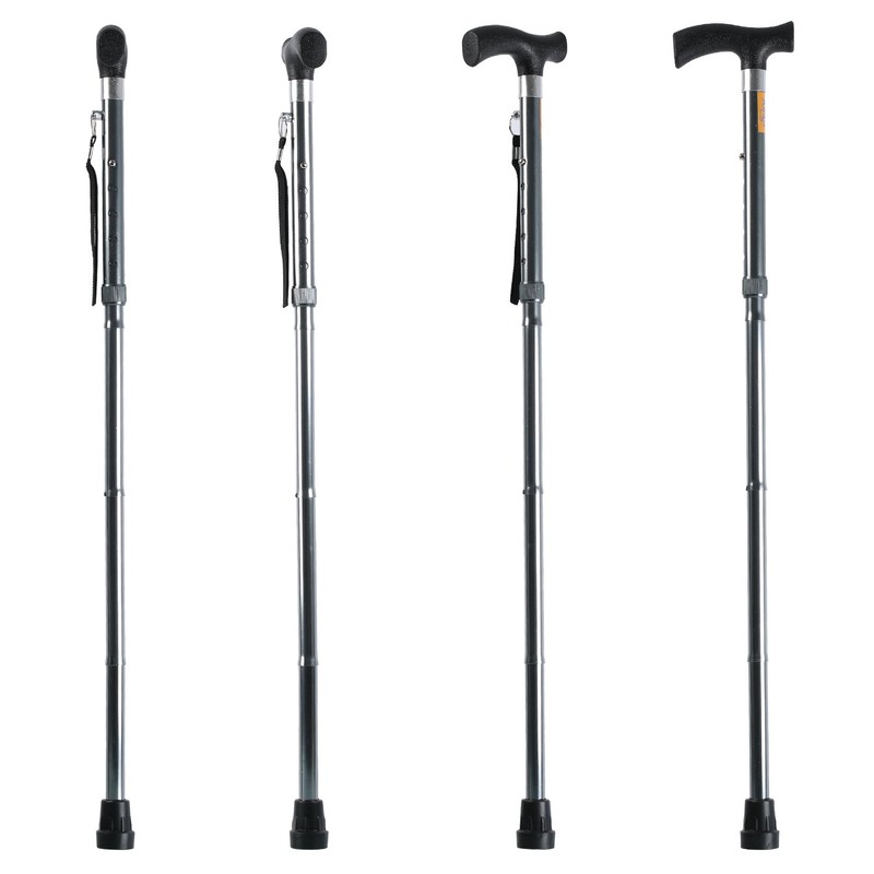 Soles Foldable Cane Walking Stick Silver (SLS802S)