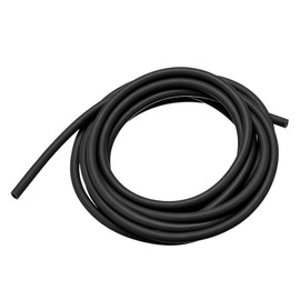 MECCANIXITY Natural Latex Rubber Tubing 1/8" ID 1/4" OD 10ft Black Highly Elastic for Sports Exercise Fitness