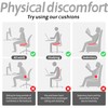 runfider Car Booster Thick Height Adjustable Seat Cushion with Breathable