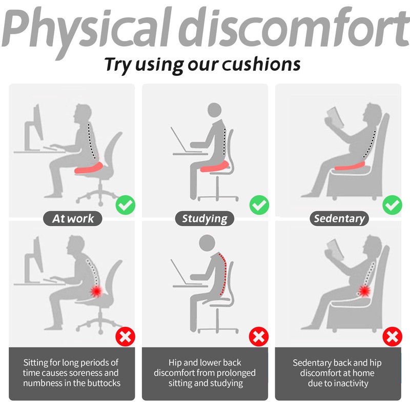 runfider Car Booster Thick Height Adjustable Seat Cushion with Breathable