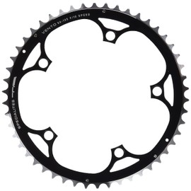 Spécialités TA Unisex's Vento 135pcd Campagnolo 9/10 Speed Chainring, Black, 46T Outer