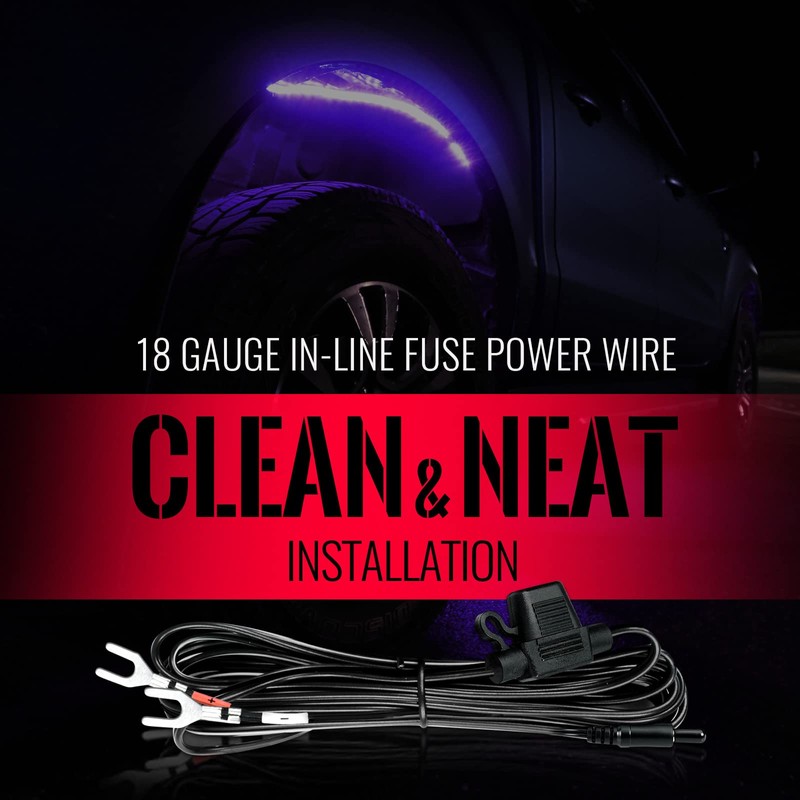 OPT7 Aura PRO Bluetooth Wheel Well LED Kit | 4pc