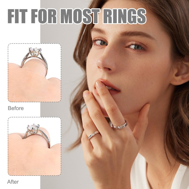 Pack of 24 Ring Reducers Invisible Ring Size Adjuster Invisible