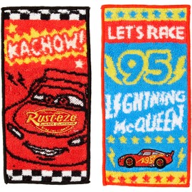 Marushin 2065032000 Half Handkerchief, Pocket Towel, Set of 2, Cars, Heat Up Cars, Kindergarten, School Entrance Preparation, Kindergarten, Elementary School, Boys, Girls, Character Handkerchief