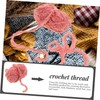DOITOOL 2 Rolls Comfortable Crochet Yarn DIY Doll Crochet Yarn