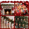 ZDNT 12 Pcs Wooden Christmas Nutcracker Soldier,Christmas Nutcracker Decorations,Xmas Tree
