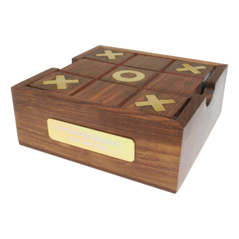 Gamekeepers Cottage gifts Hawk Head Wooden Noughts & Crosses &