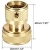 Wzzy Gurden 4 Pieces Brass Hose Connector 19 mm (3/4