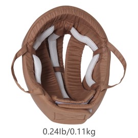 Thick Protection Helmet for Elderly Youth Kids Adults,Head Protection for Elderly Falls,Soft Helmet for Epilepsy Seizures Prevent Head Injuries,Safety Bump Cap,for Home Gardening (Khaki Cloth Inner)
