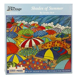 Heritage Puzzle Shades of Summer by Carolyn Stich - 1000 Piece - 30" x 24" Finished Size