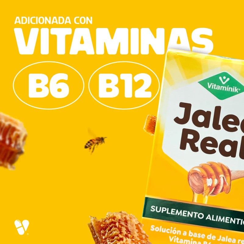 Jalea Real Vitamínik 10 Sobres De 10 Ml Vitaminas B6