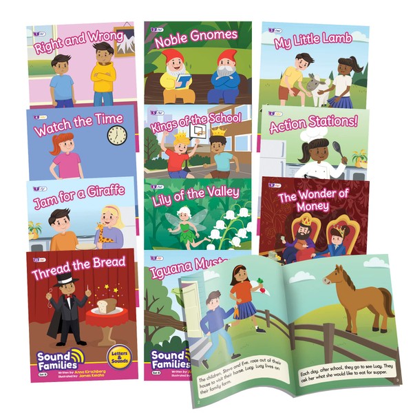 Junior Learning Decodable Readers Sound Families Consonants Fiction Phase 5.5,