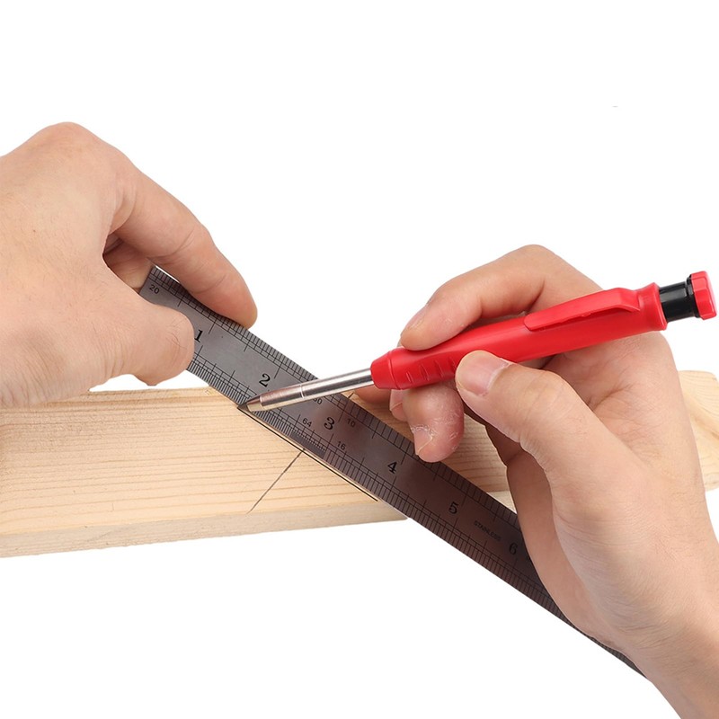 Carpenter's Pencils Set, Solid Carpenter's Pencils, Versatile Leads, Mechanical Pencil