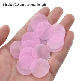 HAHIYO Pink 1Inch Round Tissue Paper Confetti Table Decoration Confetti Dot Pastel Bulk Table Scatter Confetti Paper for Packaging Wedding Bachelorette Baby Shower Girls Boys Birthday Party, 7000PCs