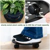 DEELF OUTLET 3 Packs 12" Large Metal Plant Caddy with