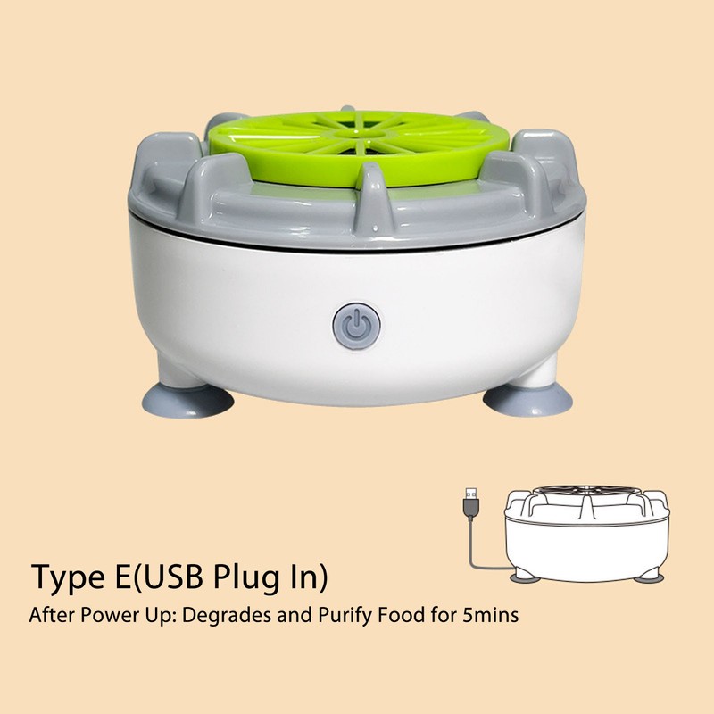 Vegetable Washing Machine 10W One Button Start Quick Rinse USB