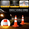 DWVO Orange Traffic Cones 28 inch 10 Pack, with 29.5FT