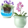 Suclain 2 Pack Ceramic African Violet Pots Self Watering Plant