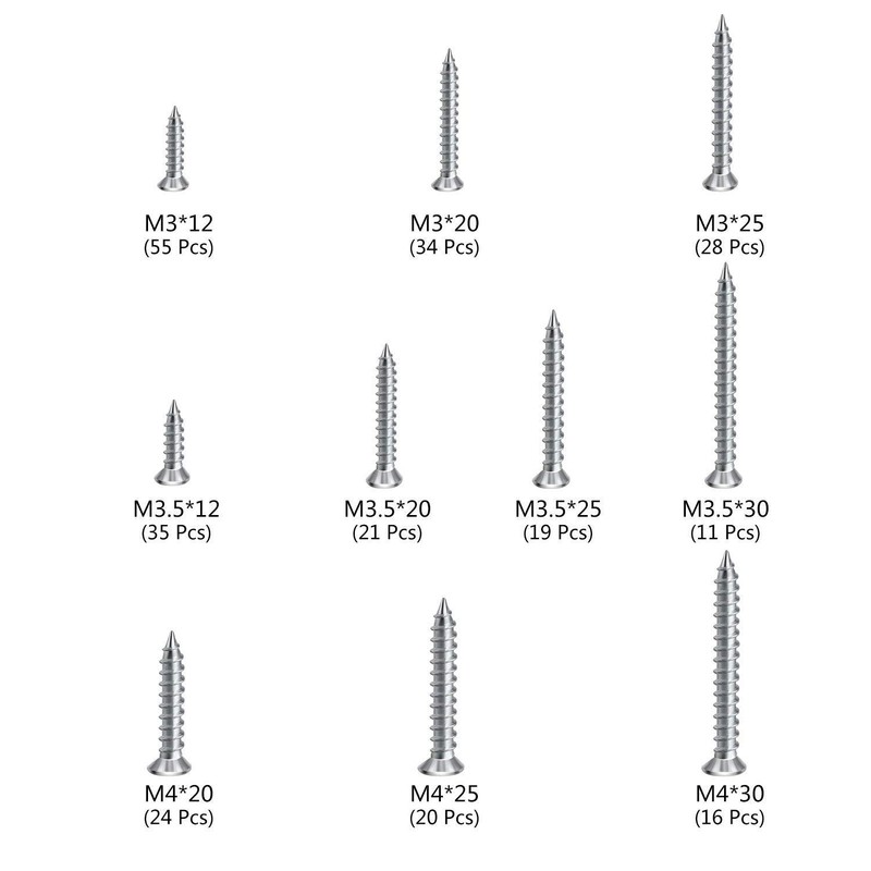 Wood Screw Stainless Steel Cross Hole Countersunk Wood Screw Nails,