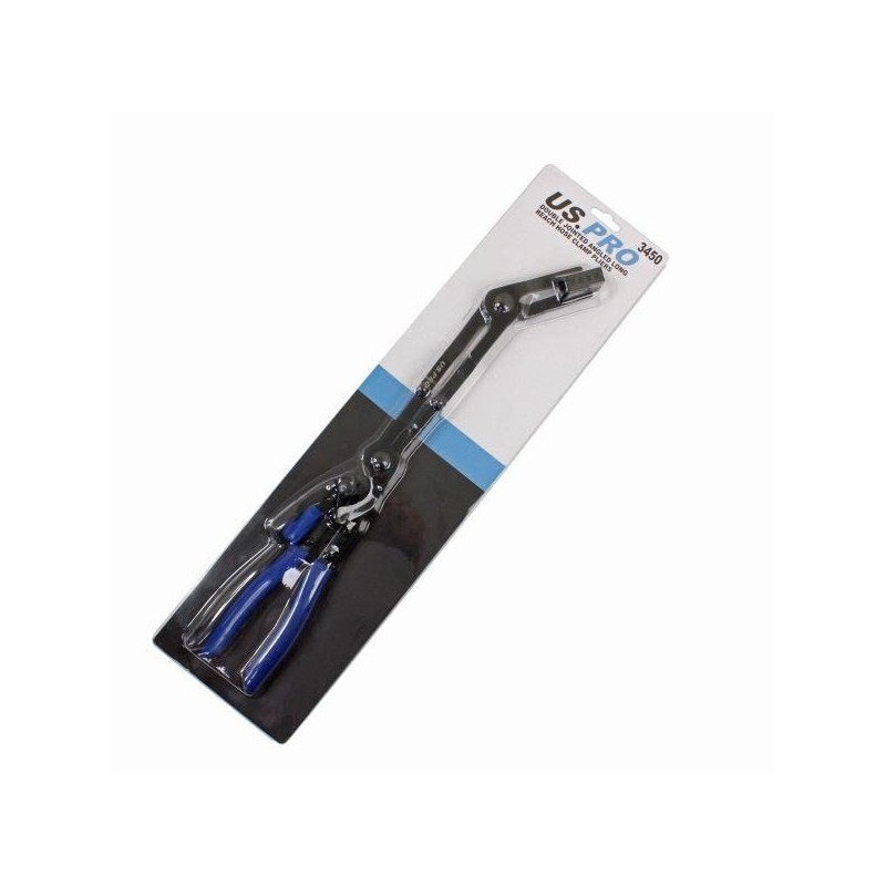 US PRO Tools Double Jointed Long Reach Hose Clamp Pliers