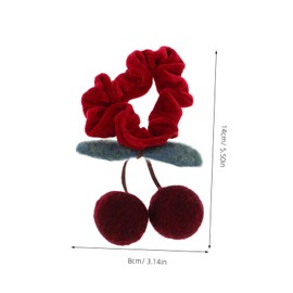BIUDECO Little Girl Scrunchy Cherry Hair Band Women Girls Hair Accessories Party Joyful Fall Style