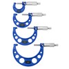 Premium Outside Micrometer Set 0-4" / 0.0001" (0-1"/1-2"/2-3"/3-4") Precision Machinist