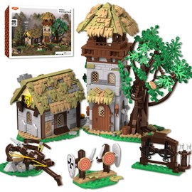 Medieval Building Set, Knight Training Ground Buildings Blocks for Adults, Teens DIY Toy Model Kits for Adult Boys Girls 12+ Home Office Art Decor Holiday Christmas Birthday Gift 1109PCS