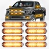BooYu Amber LED Surface Mount Emergency Strobe Flashing Lights for