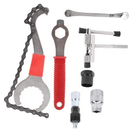 Kit de Extracción de Volante de Bicicleta, Juego de Herramientas de Cadena de Bicicleta de Acero Duradero para Bicicletas de Montaña, Llave 3 en 1, Extractor de (Desmontadores de