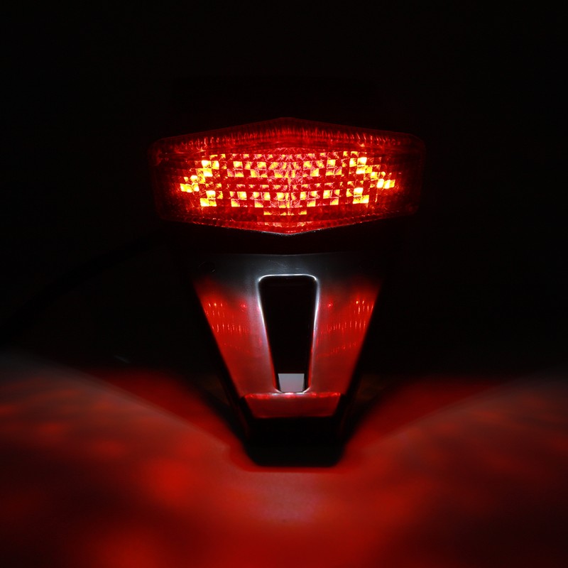 12V LED Rear Mud Guard Brake License Plate Tail Light