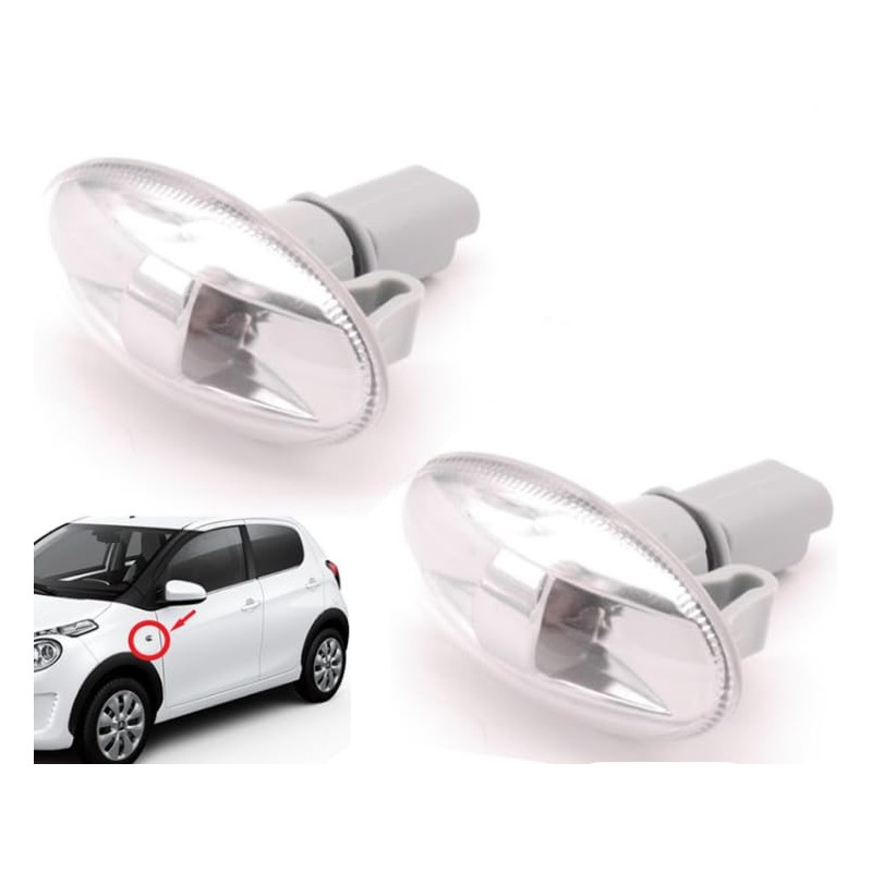 appRUN 2X SIDE INDICATOR REPEATER LIGHT LAMP FOR VAUXHALL COMBO