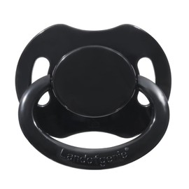 Landofgenie Adult Size Large Shield Pacifiers Bone Shaped Cutie Pacifier 1 Piece Black