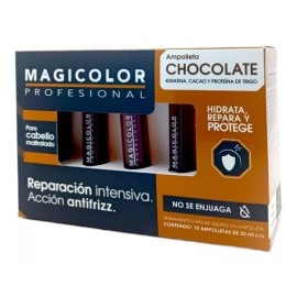 Magicolor Ampolletas De Keratinachocolate Reestructuracion Magicolor