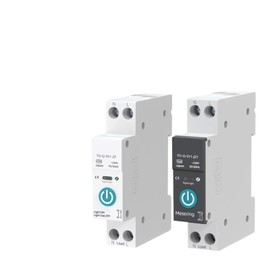 IJPDXOLBQ 1PCS Smart Circuit Breaker with metering 1P 63A DIN Rail Smart Home Wireless Remote Control Switch (Color : ZigBee 6A, Size : White No metering)