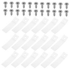 Zerodeko 40 Sets Non Slip Drawer Stops Clear Plastic Drawer Stoppers with Stainless Steel Screws for Cabinets Dressers and Chests Comprehensive for Tidy Storage