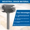 XCAN CNC Spoilboard Surfacing Router Bit 1/4 Shank 1-1/2'' Insert