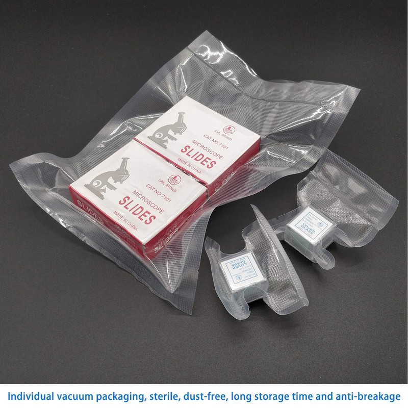 100 PCS High Quality Chamfered Pre-Cleaned Microscope Slides and Ground